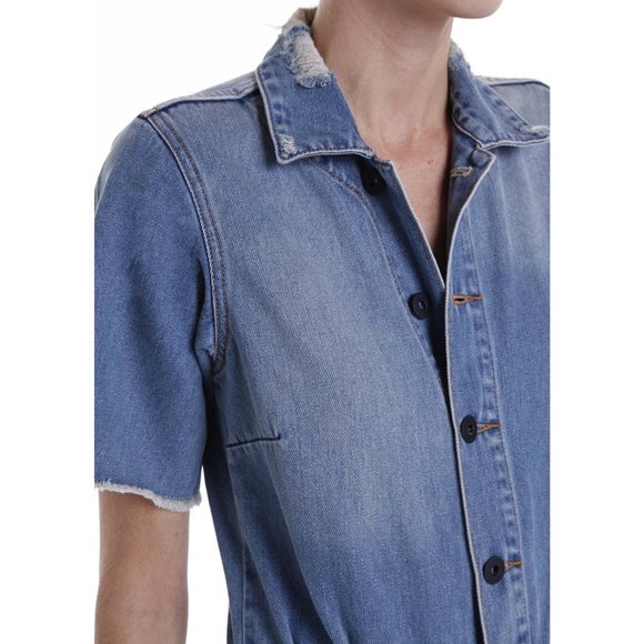 RARE New XL John John Lab Ladies Denim Jumpsuit - Picture 3 of 12